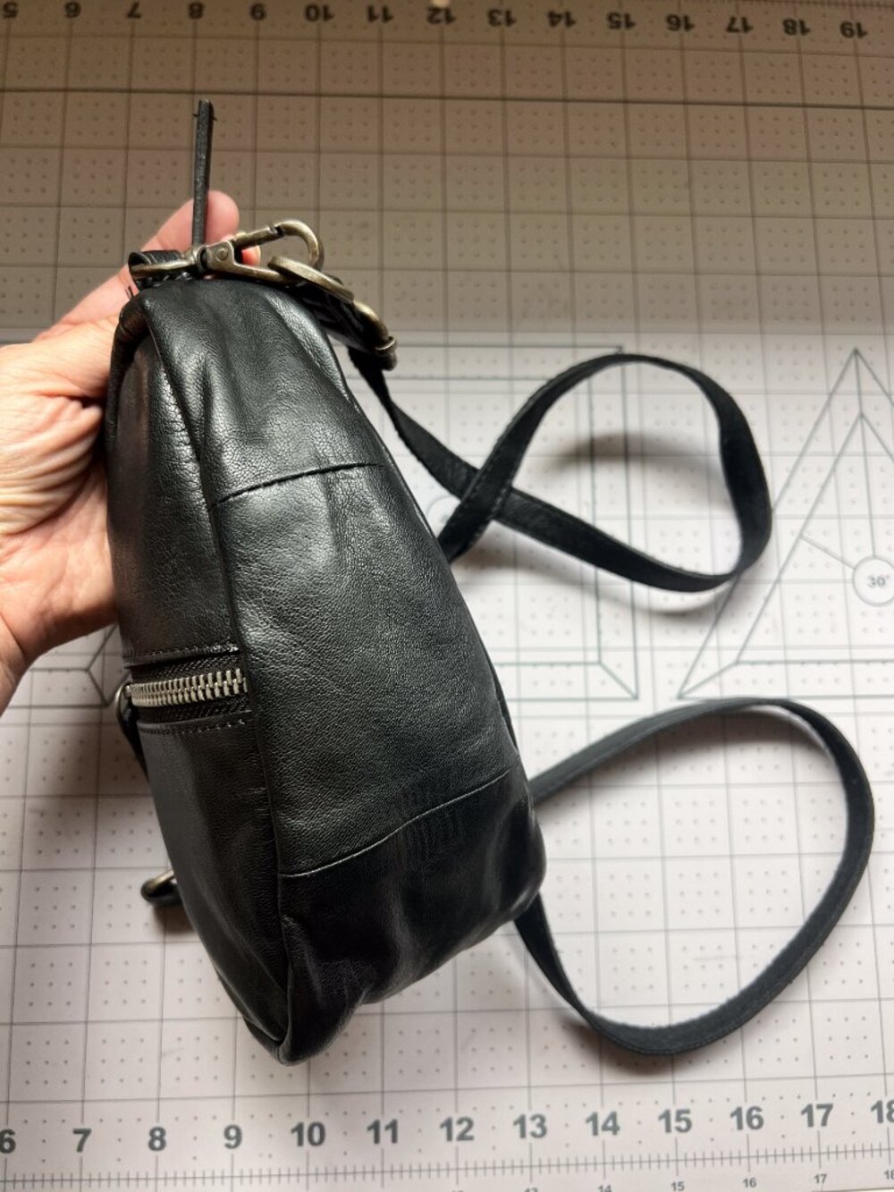Free People Coffee Date Mini Crossbody Bag in Black - Picture 7 of 12